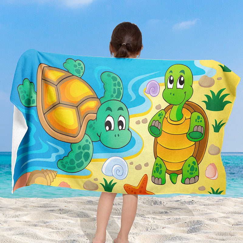 Beach towel with creative turtle design Stornfield