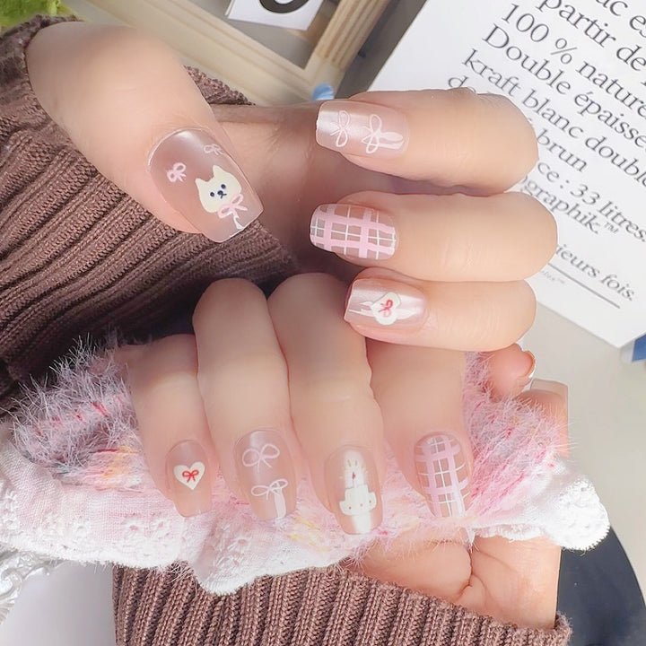 Decorative Themed Press-On Nail Set 1790745539