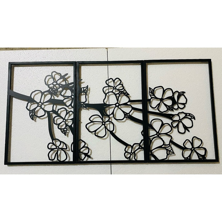 Decorative Floral Metal Wall Art Panel Stornfield