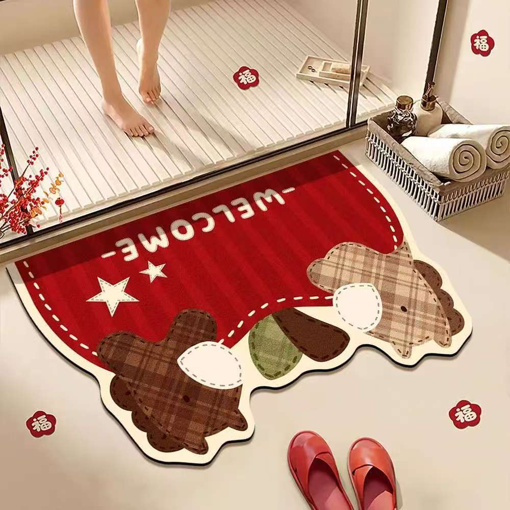 Cute Animal-Themed Welcome Mat