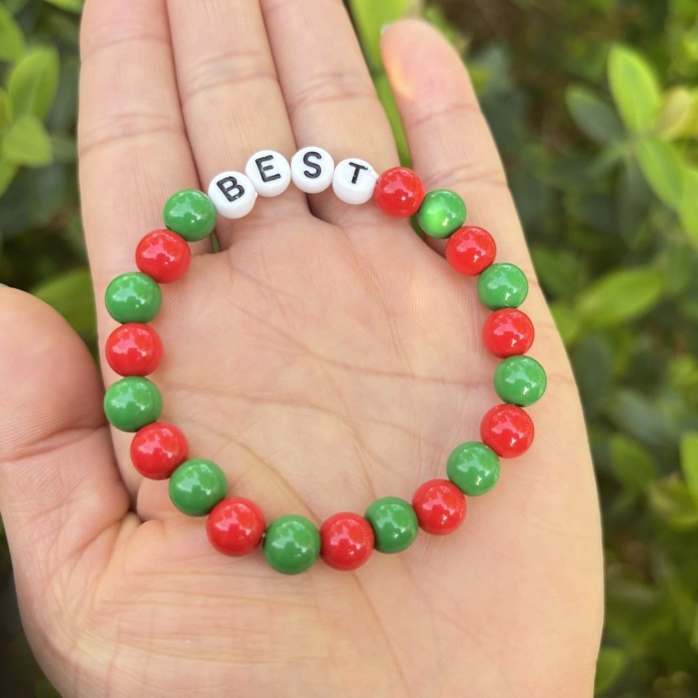 Friendship bracelet made of pastel beads Stornfield