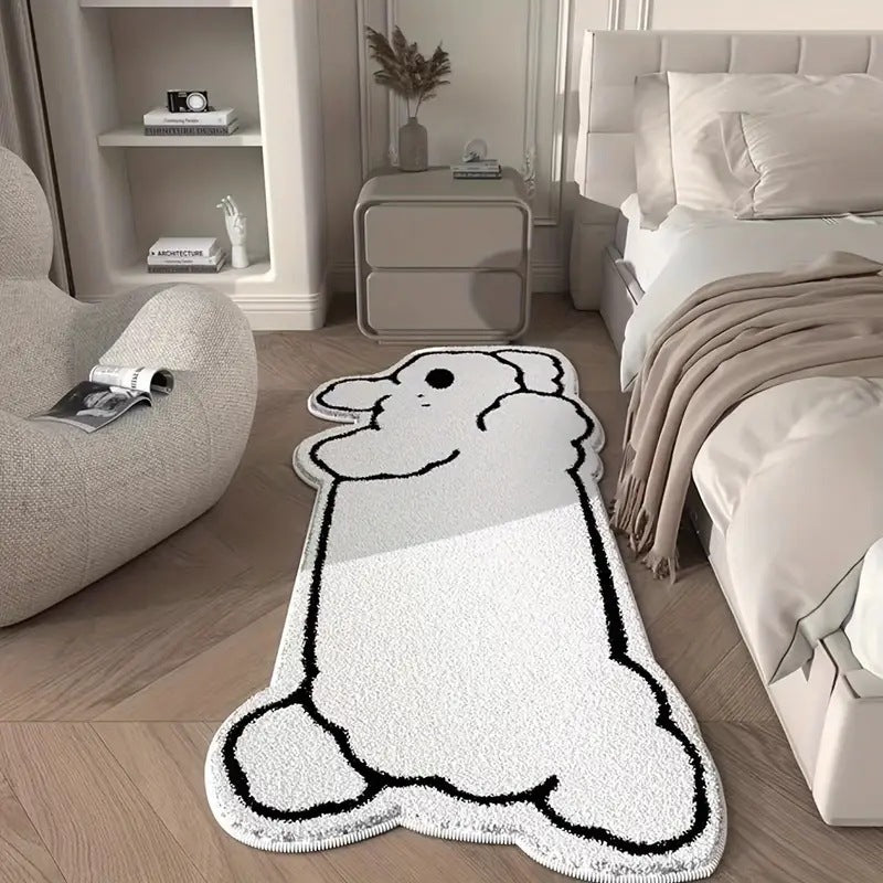 Playful Cartoon Cat Area Rug