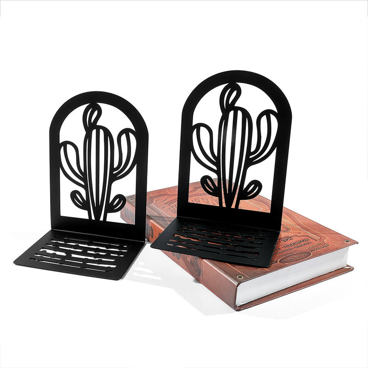 Decorative Cactus-Inspired Bookends