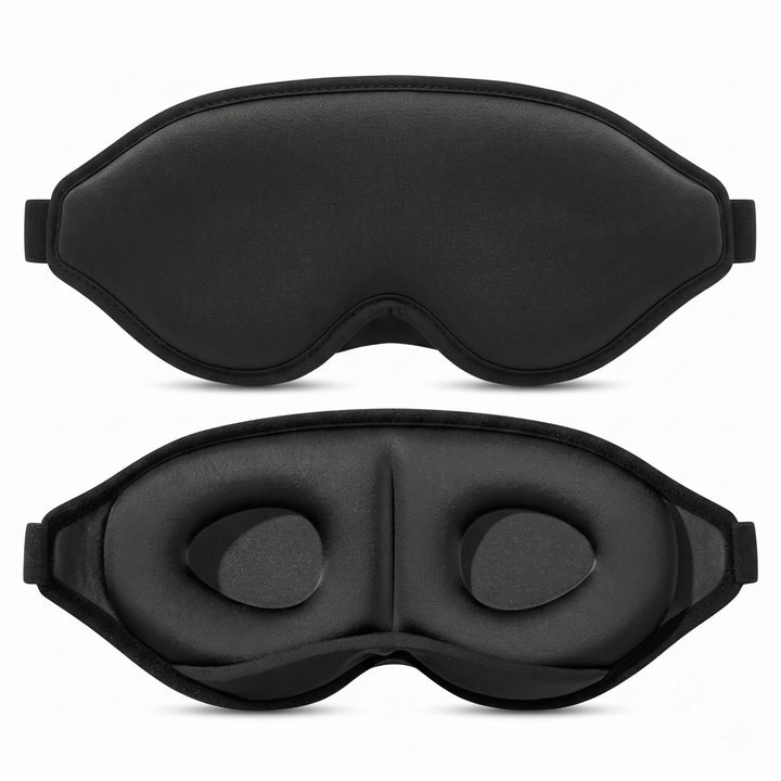 Contoured Three-Dimensional Memory-Foam Sleep Mask with Deep Eye Cups Stornfield