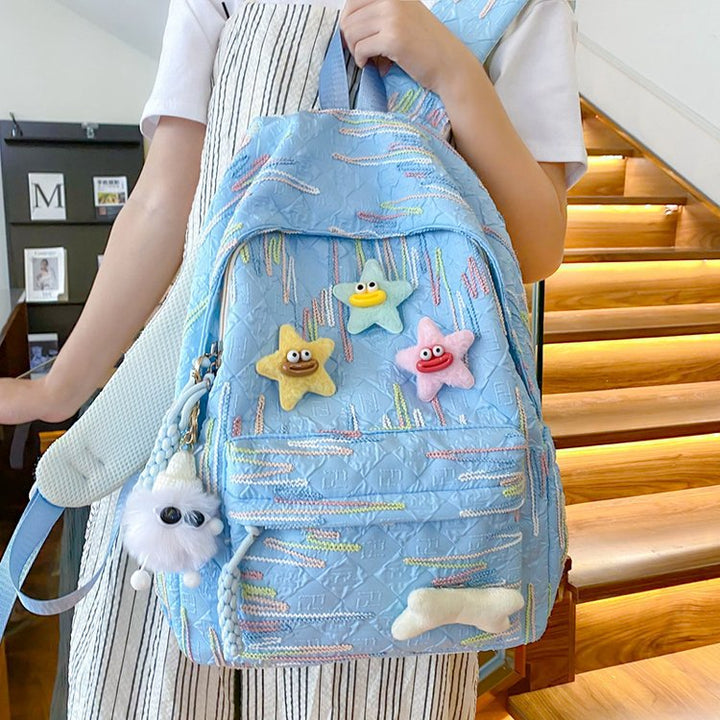 Backpack Made of High-Quality, Colorful Material with Playful Applications Stornfield