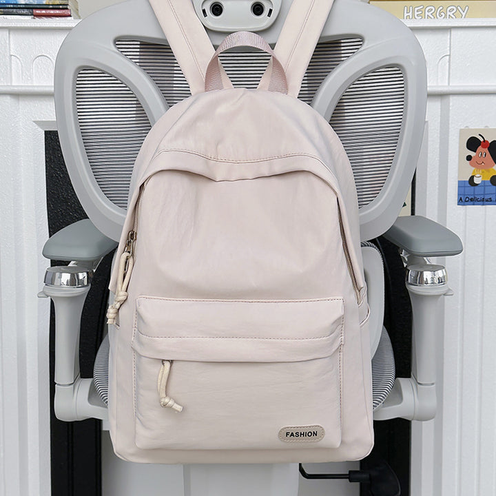Stylish Casual Backpack with Cute Plush Charm Stornfield
