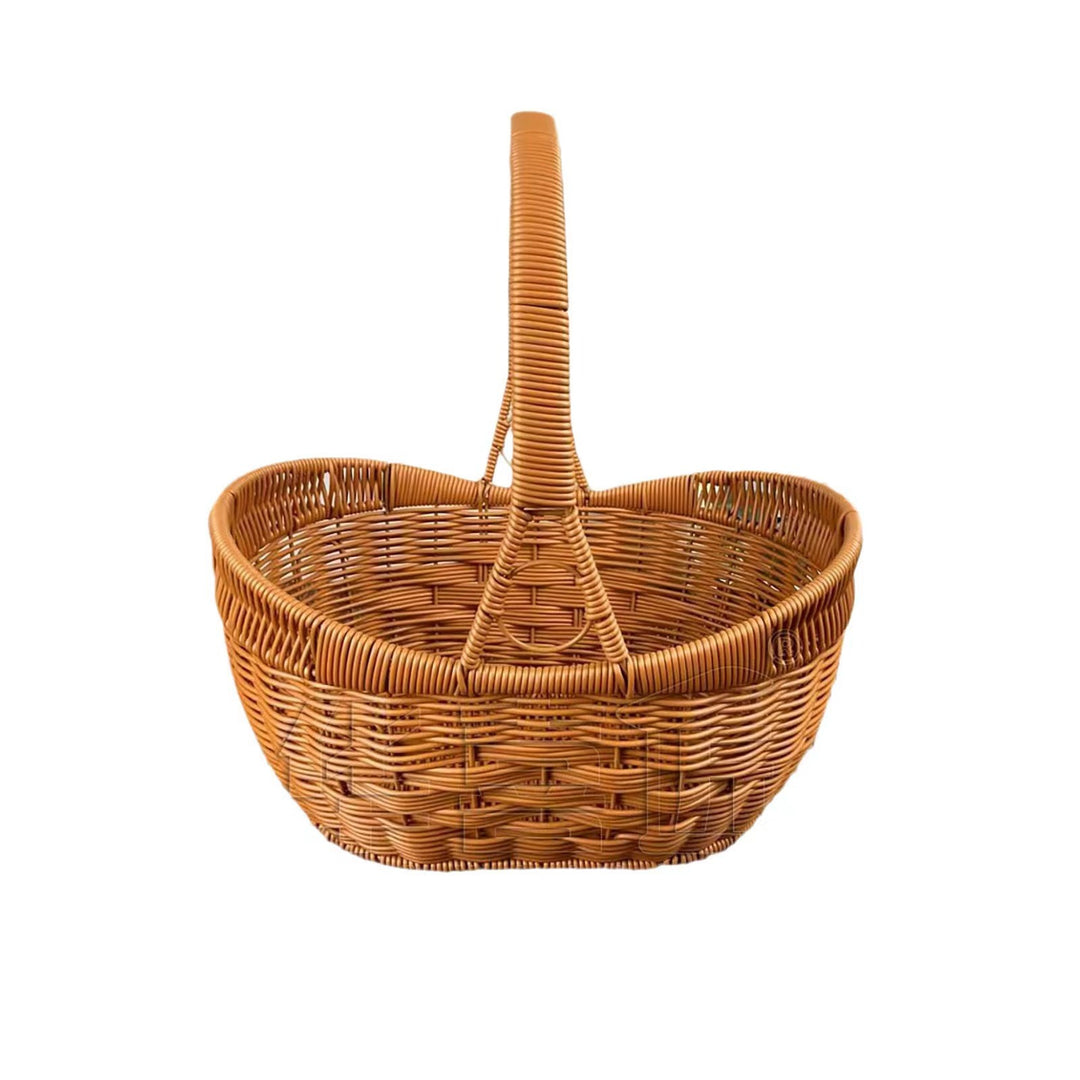 Ladies braided shopping basket with heart detail Stornfield