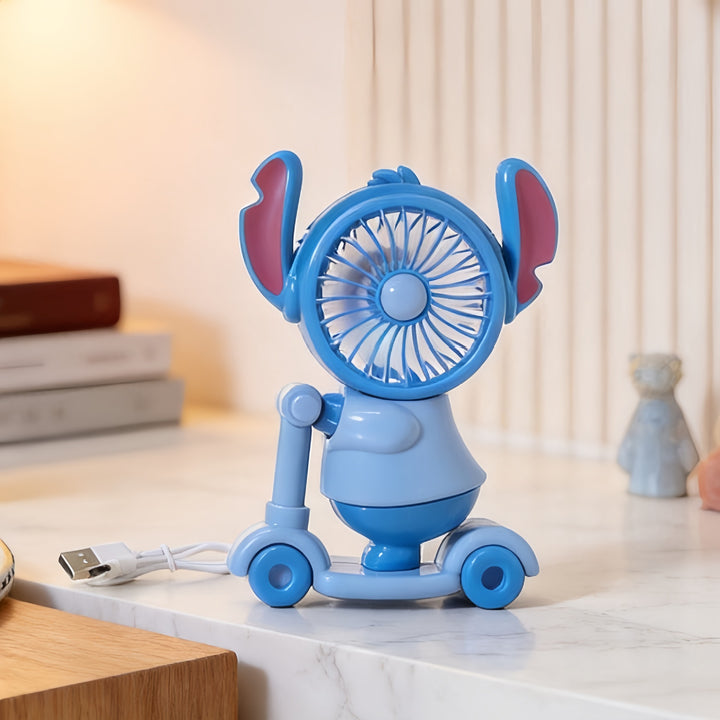 Ladies Portable Toy Fan with LED Lighting and USB Charging Stornfield