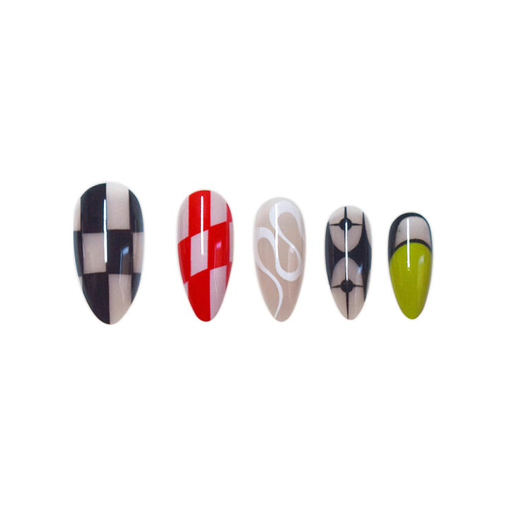 Artistic Stiletto Press-On Nail Art Stornfield