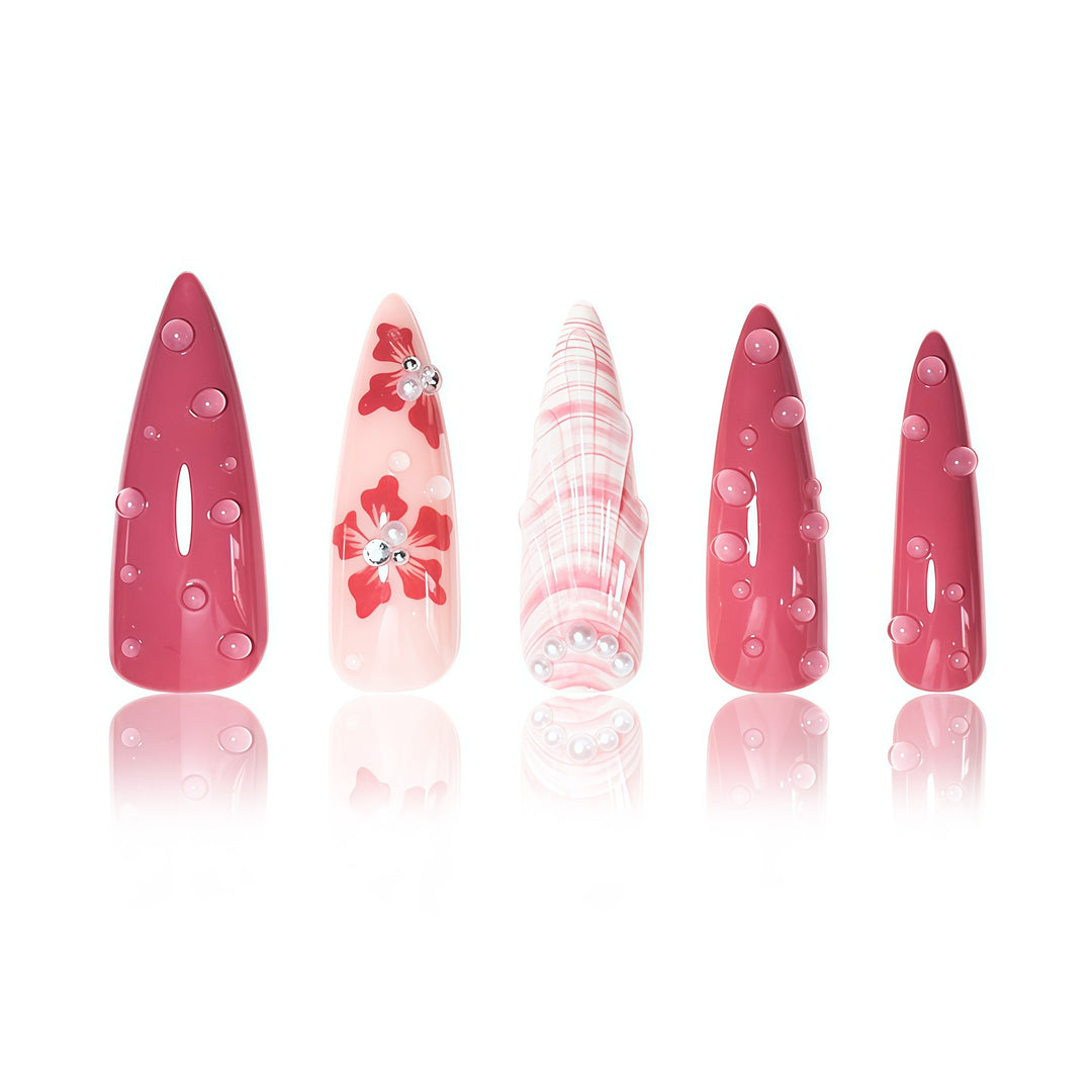Floral Art Nail Extensions Stornfield