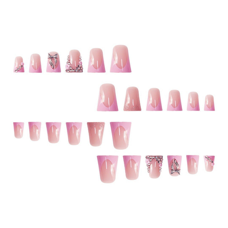 Decorative 3D Floral Acrylic Press-On Nails Stornfield