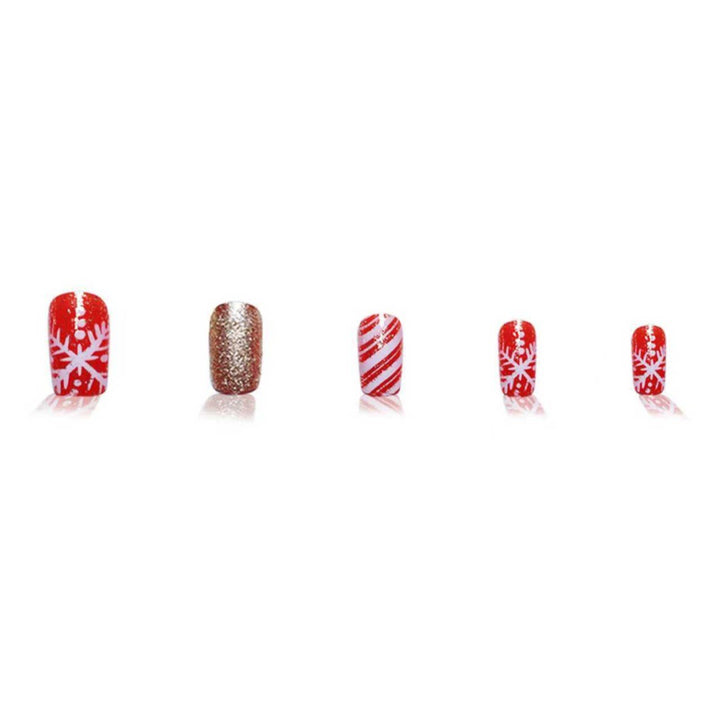 Festive Themed Press-On Nail Art Set Stornfield