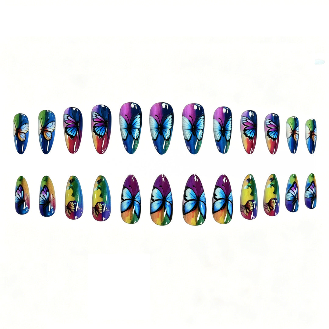 Artistic Butterfly Nail Art Enhancements Stornfield