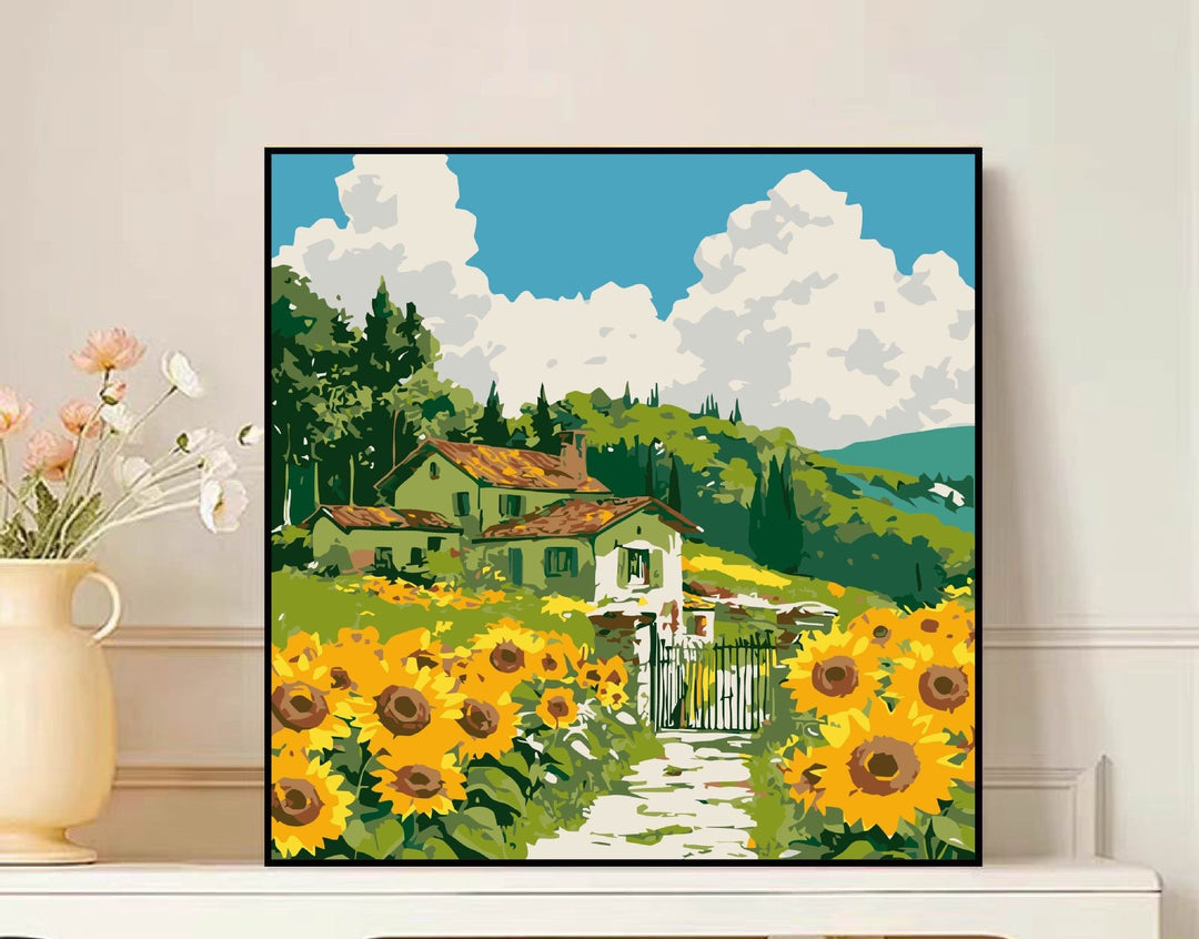 Scenic Mountain Landscape Canvas Art Stornfield