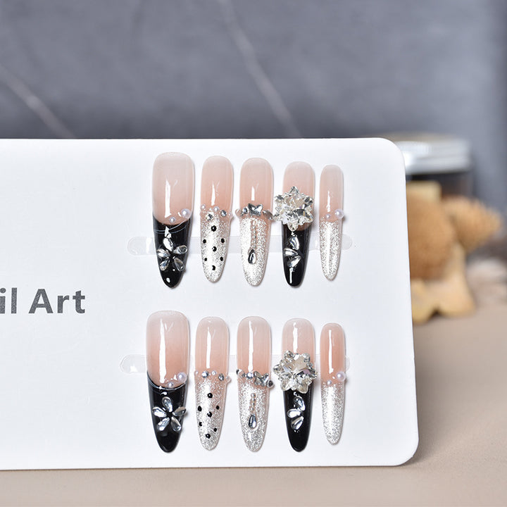 Premium Glittery Press-On Nail Extensions Stornfield