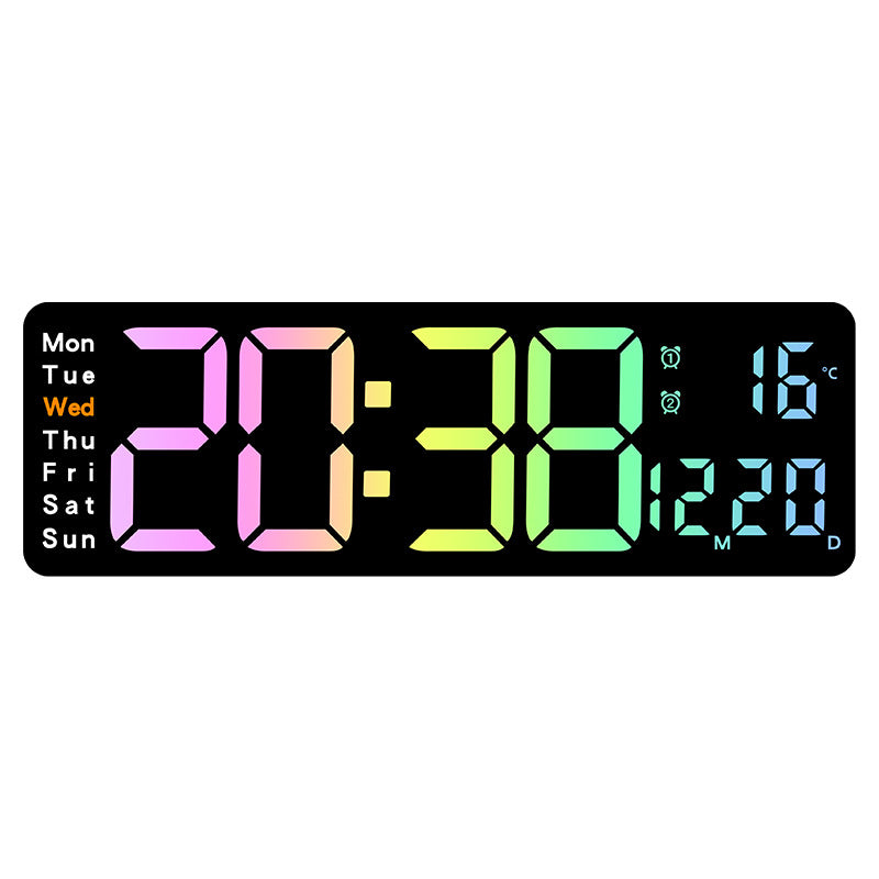 Digital Multifunktionswecker mit mehrfarbigem LED-Display und Temperaturanzeige Stornfield