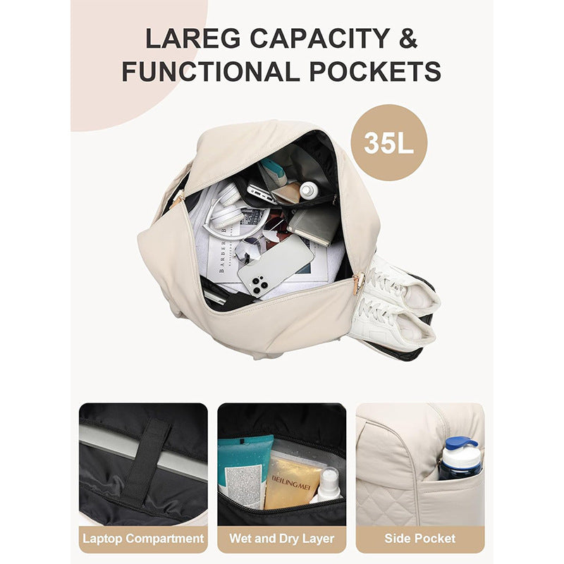 Multifunctional sports and travel bag with separate shoe and cosmetic pouch Stornfield