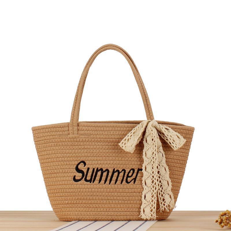 Beach bag in modern basket pattern Stornfield
