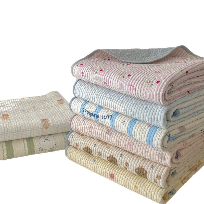 Lightweight Quilted Cotton Bedspread and Mattress Coverlet Set