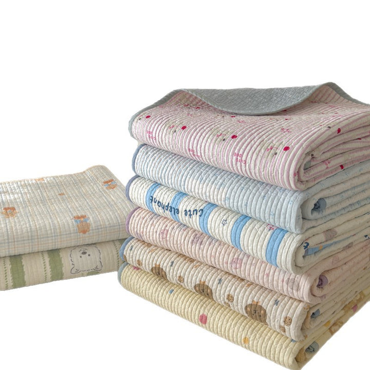 Lightweight Quilted Cotton Bedspread and Mattress Coverlet Set