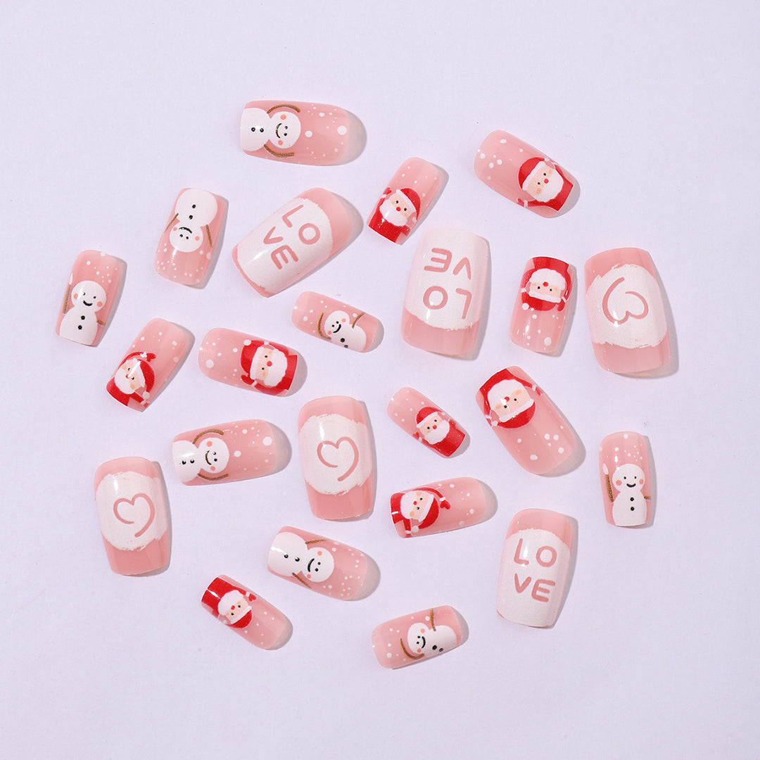 Festive artificial nail set with Christmas design Stornfield