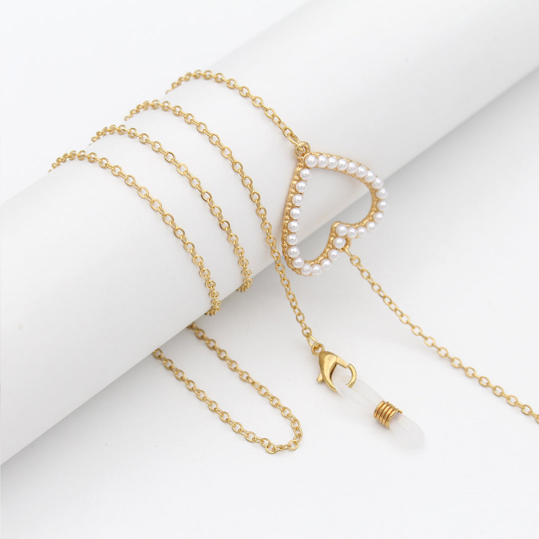 Elegant Pearl-Accented Eyewear Retainer Chain Stornfield