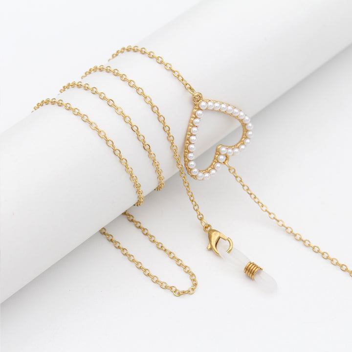 Elegant Pearl-Accented Eyewear Retainer Chain Stornfield