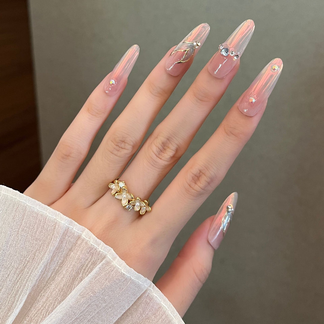 Elegant Stiletto Press-On Nail Enhancements Stornfield