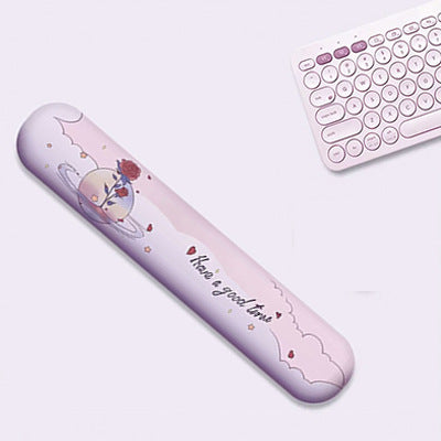 Artistic Ergonomic Mouse Pad and Wrist Rest Set