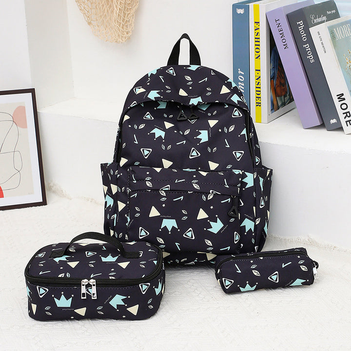 Stylish backpack with separate lunch container and pencil case Stornfield