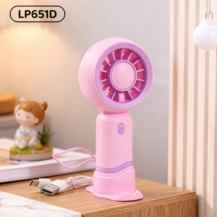 Women Portable USB Hand Fan with Cute Designs Stornfield