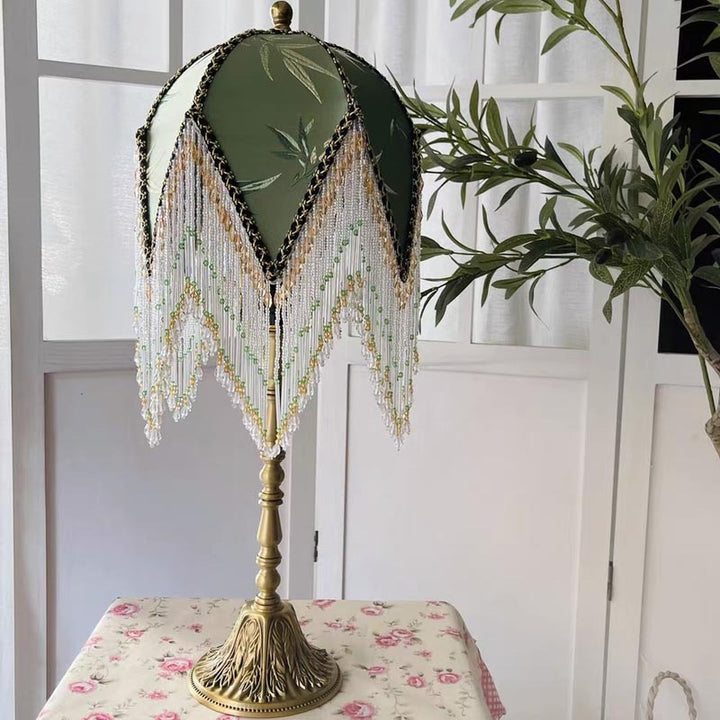 Vintage Beaded Table Lamp