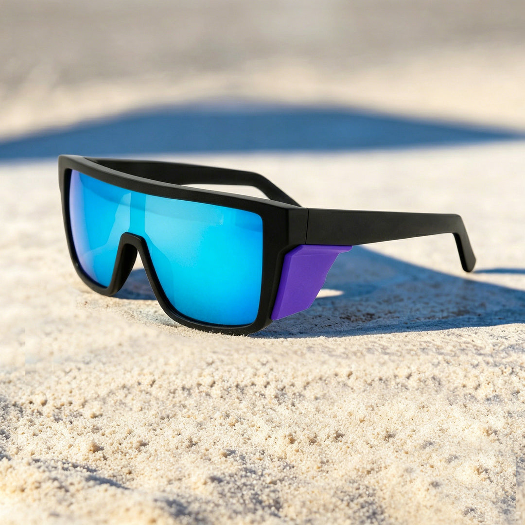 Ladies sports sunglasses in a modern design with a wide frame and polarizing lenses Stornfield