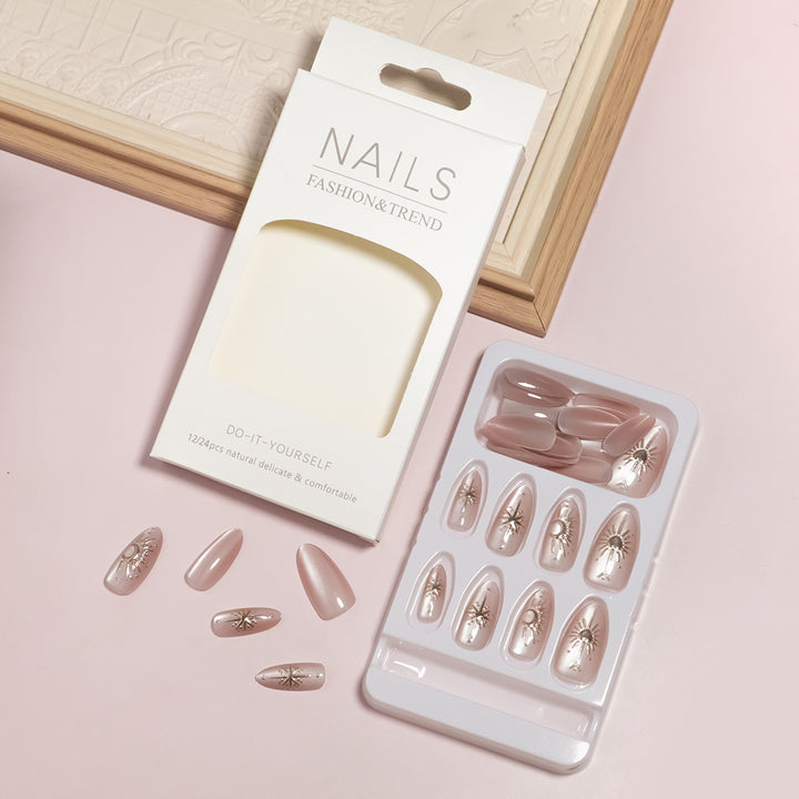 DIY Designer Press-On Nail Set Stornfield