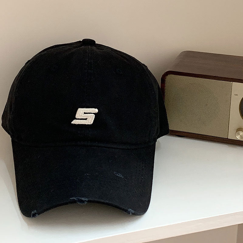 Men's Distressed Cotton Adjustable Baseball Cap Stornfield