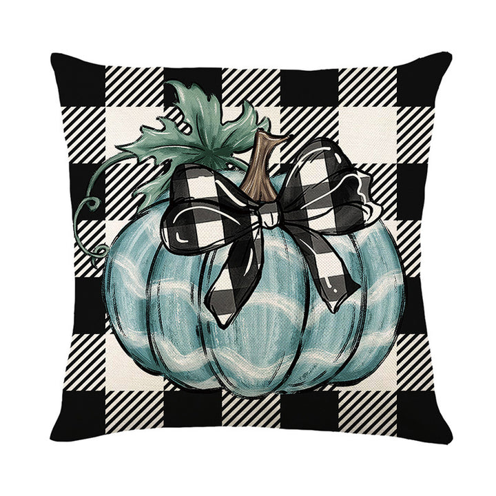 Rustic Harvest Cotton-Linen Throw Pillow Cover for Sofa and Seasonal Decor