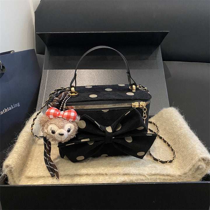 Playful Bow-Accent Mini Handbag