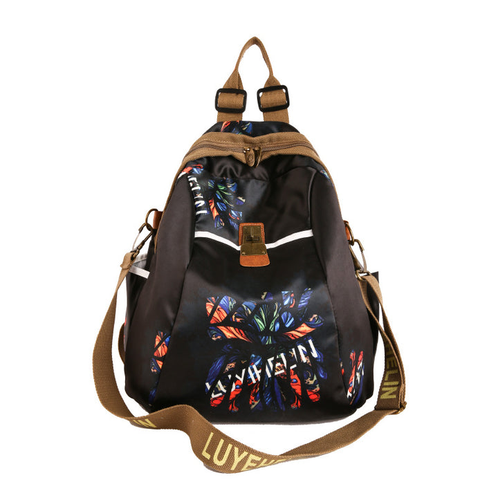 Artistic Floral Drawstring Backpack Stornfield