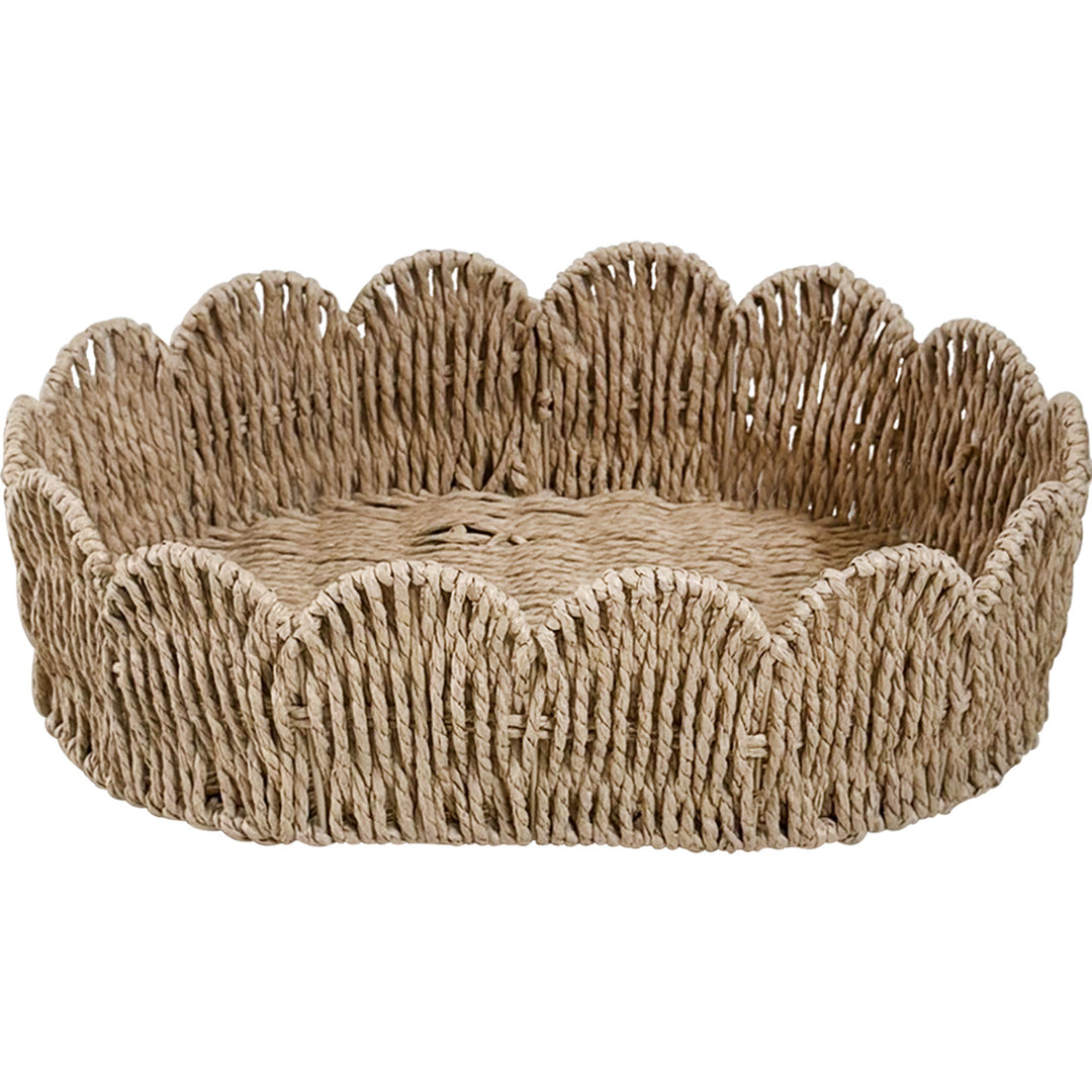 Decorative storage basket with wave edge Stornfield