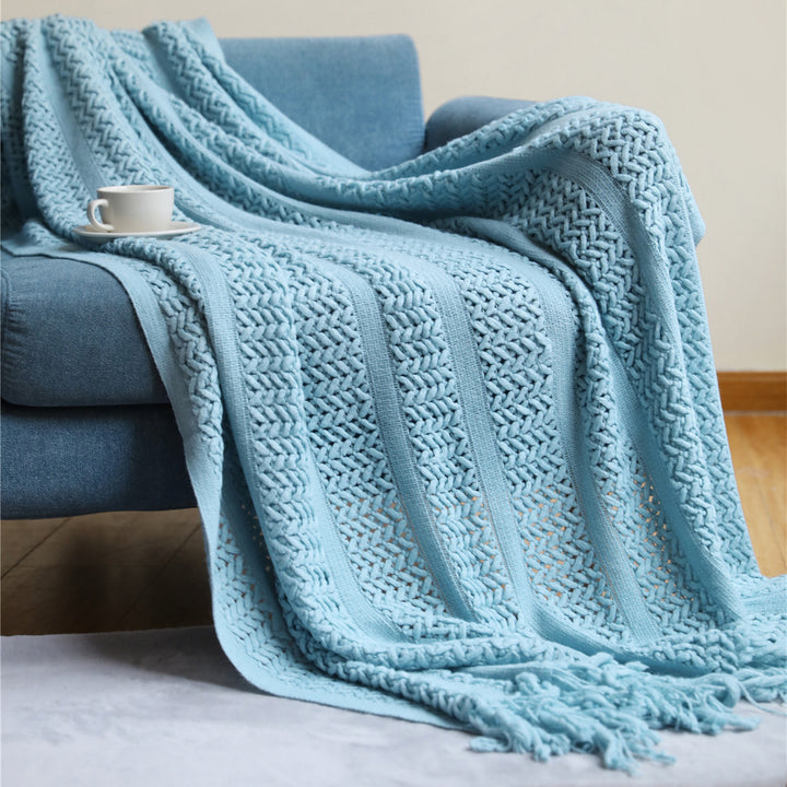 Cozy Knit Throw Blanket