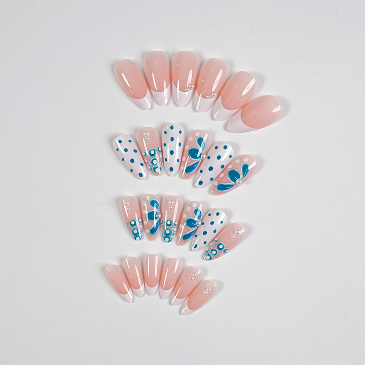 Complete Press-On Nail Art Set with Accessories