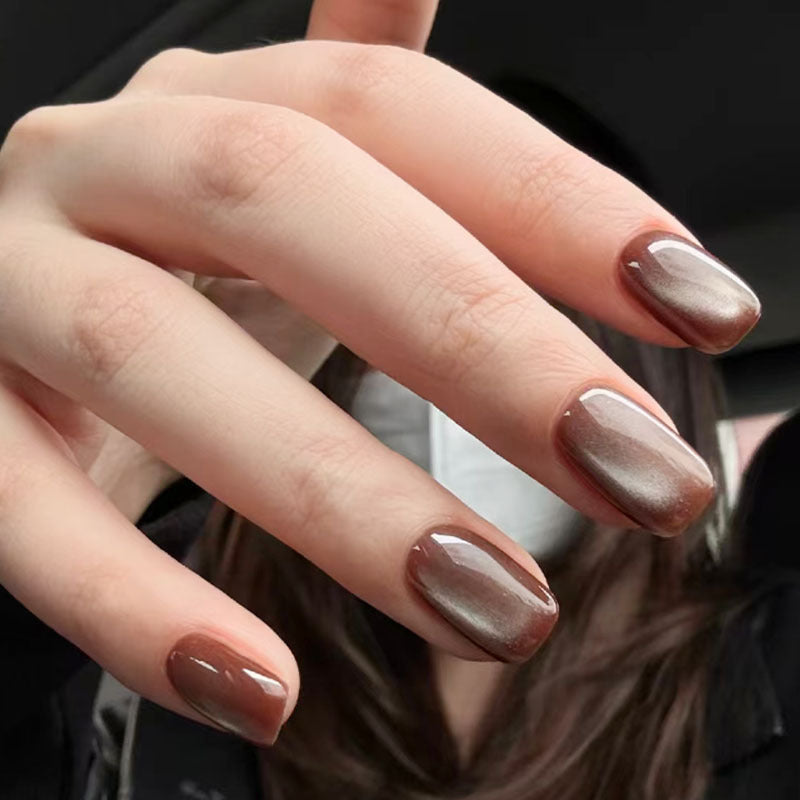 Elegant French Tip Press-On Nail Set Stornfield