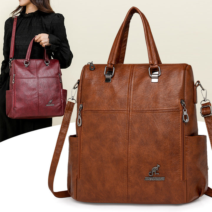 Multi-Functional Faux Leather Handbag Stornfield
