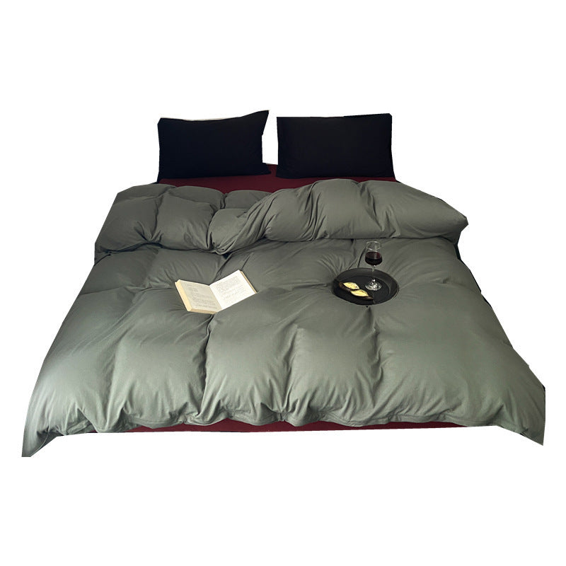 Voluminous year-round duvet with soft microfiber filling