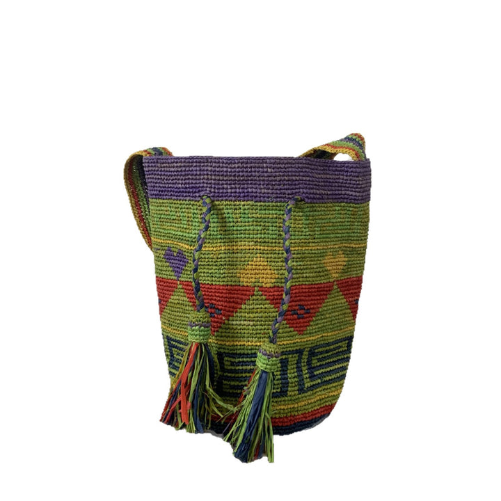 Handmade tote bag with colorful tassels Stornfield