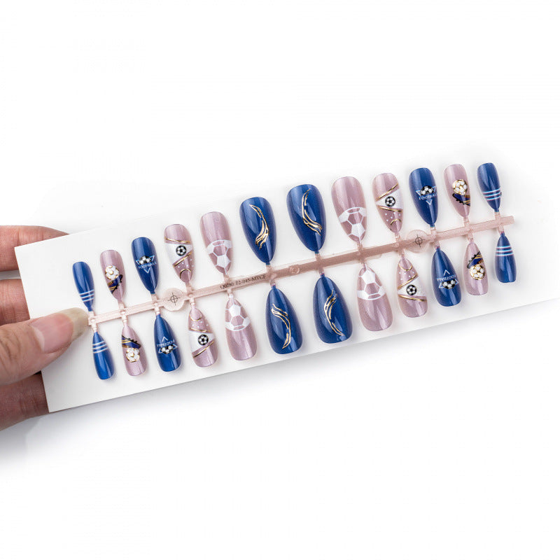 Soccer-Themed Press-On Nails