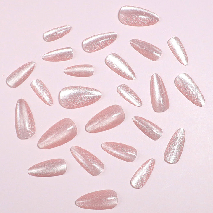 Premium Sparkling Almond-Shaped Press-On Nails Stornfield