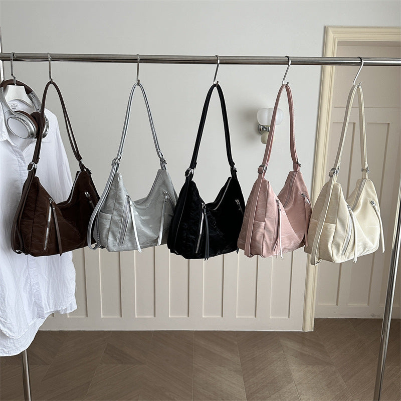Versatile Textured Hobo Bag