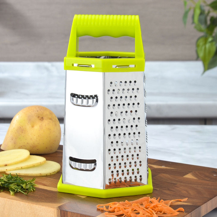 Multifunctional Stainless Steel Kitchen Grater with Non-Slip Handle Stornfield