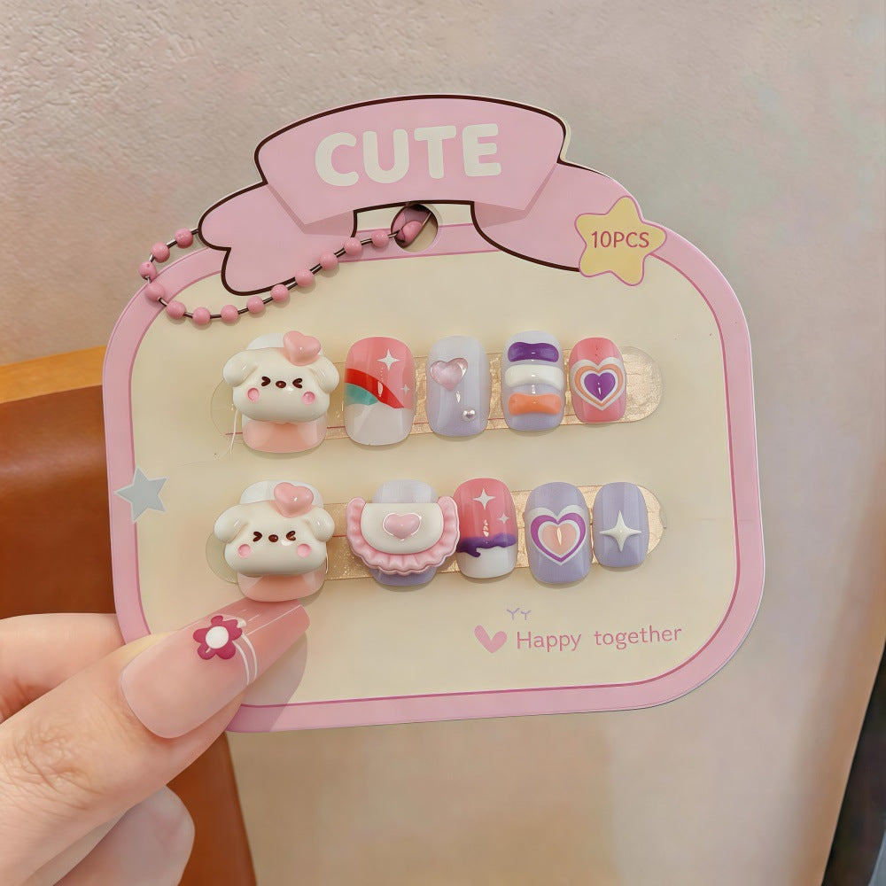 Colorful Nail Art Artificial Nails with Summery Designs Stornfield